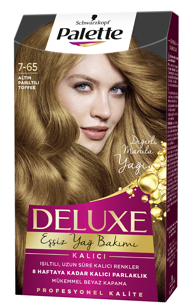 Palette Deluxe Saç Boyası 7-65 Altın Parıltılı Toffee