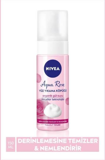 NİVEA AQUA ROSE YÜZ YIKAMA KÖPÜĞÜ 200 ML