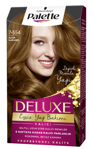 Palette Deluxe Saç Boyası 7-554 Altın Karamel