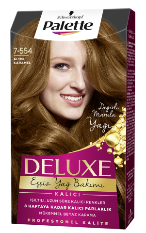 Palette Deluxe Saç Boyası 7-554 Altın Karamel