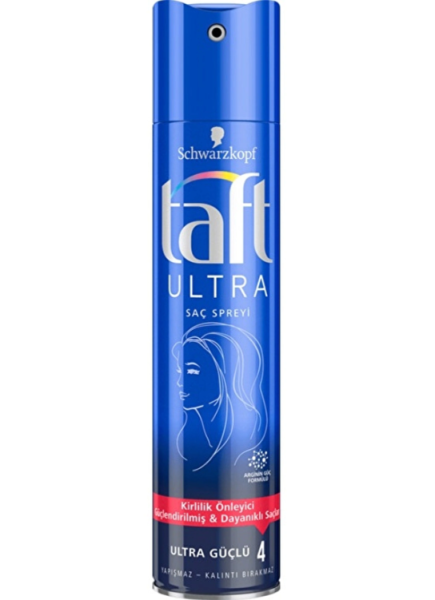 Taft Ultra Güçlü Saç Sprey 250 ml 4 Numara