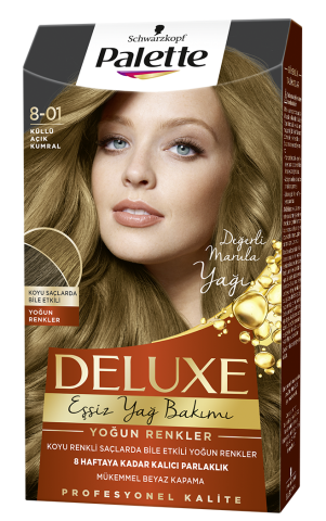 Palette Deluxe Saç Boyası 8-01 Küllü Açık Kumral