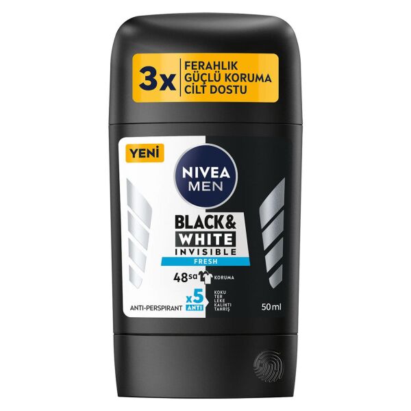 NİVEA BLACK WHİTE INSIVIBLE FRESH STİCK 50 ML
