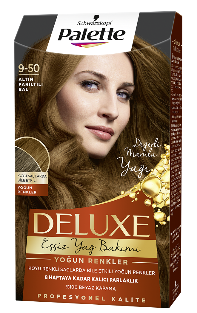 Palette Deluxe Saç Boyası 9-50 Altın Parıltılı Sarı