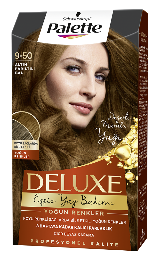 Palette Deluxe Saç Boyası 9-50 Altın Parıltılı Sarı