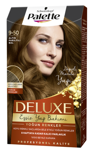 Palette Deluxe Saç Boyası 9-50 Altın Parıltılı Sarı
