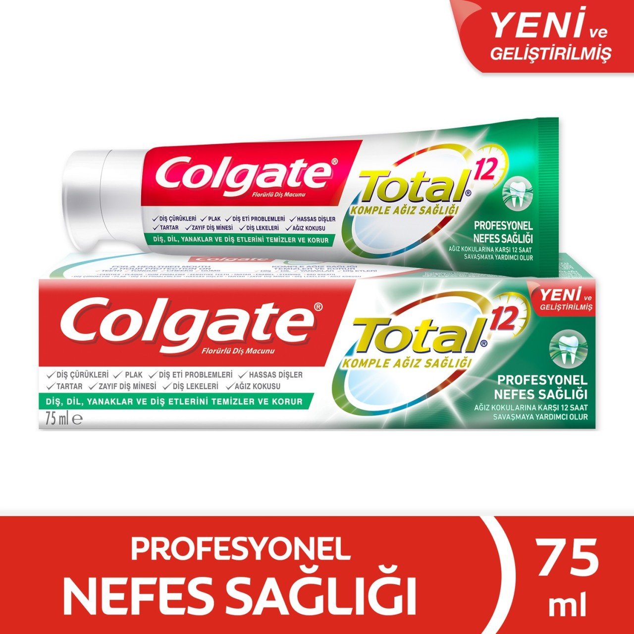 Colgate Total 12 Komple Ağız Bakım Diş Macunu 75 ML