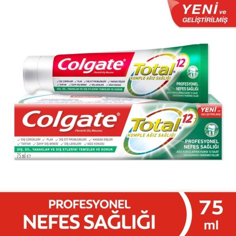 Colgate Total 12 Komple Ağız Bakım Diş Macunu 75 ML