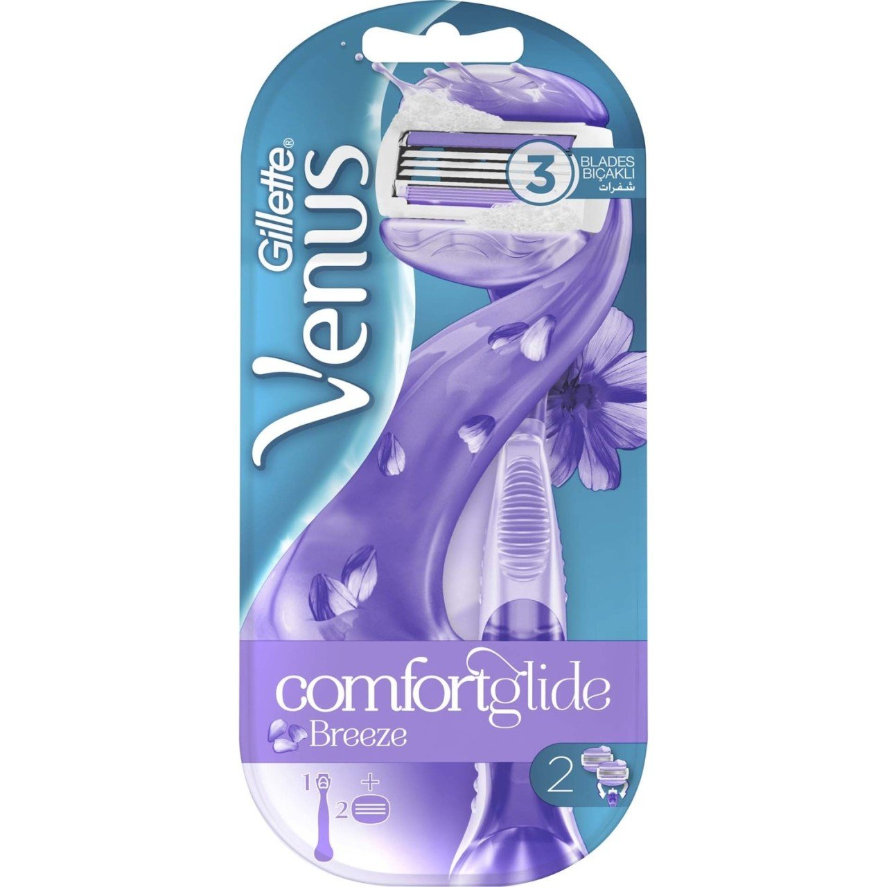 Gillette Venüs Comfortglide Breeze Makine 2'li Yedek
