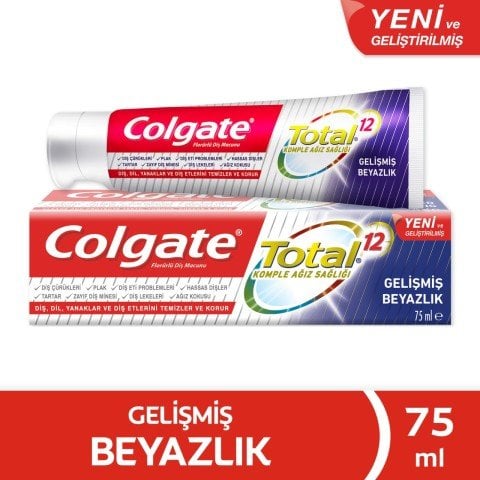 Colgate Total 12 Gelişmiş Beyazlık Diş Macunu 75 ML
