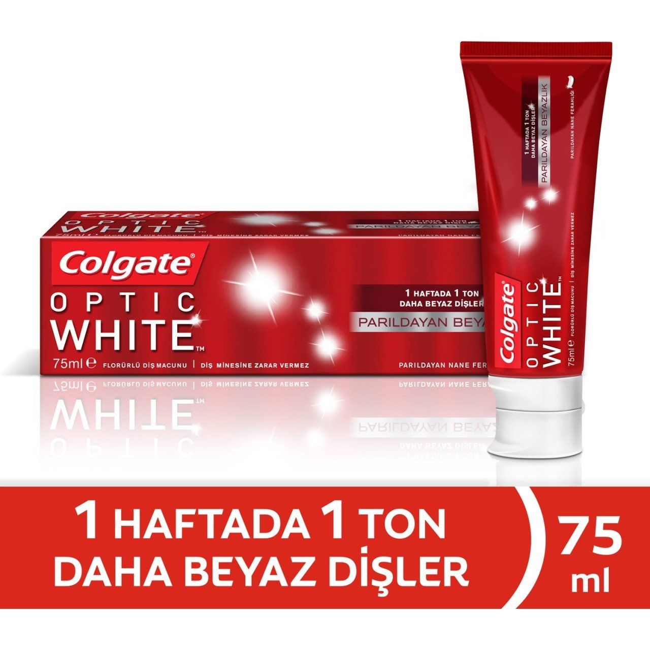 Colgate Optic White Parıldayan Beyazlık Diş Macunu 75 ML
