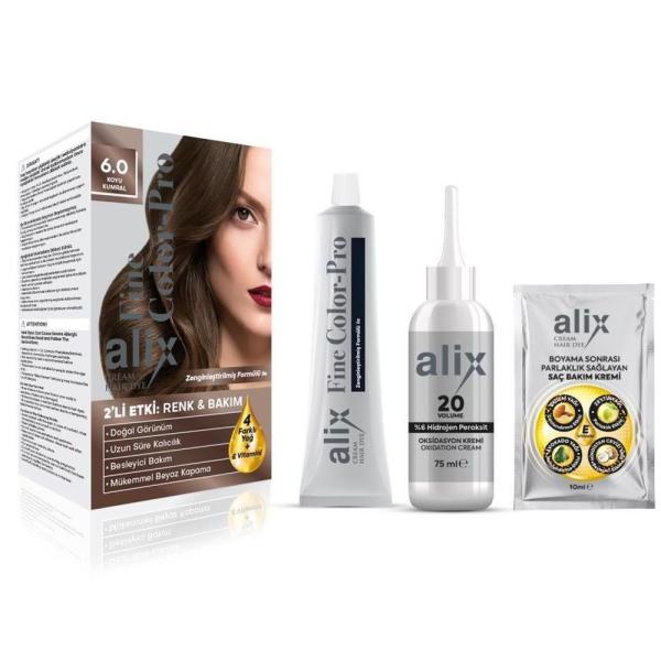 Alix 6-0 Koyu Kumral Saç Boyası