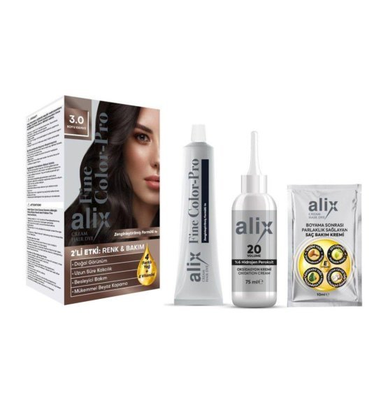 Alix 3-0 Koyu Kahve Saç Boyası