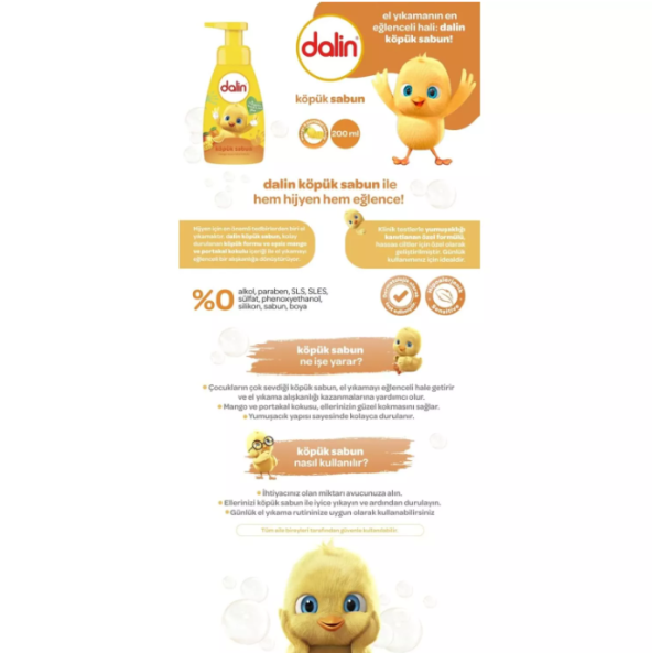 Dalin Mango Ve Portakal Banyo Köpüğü 200 ml