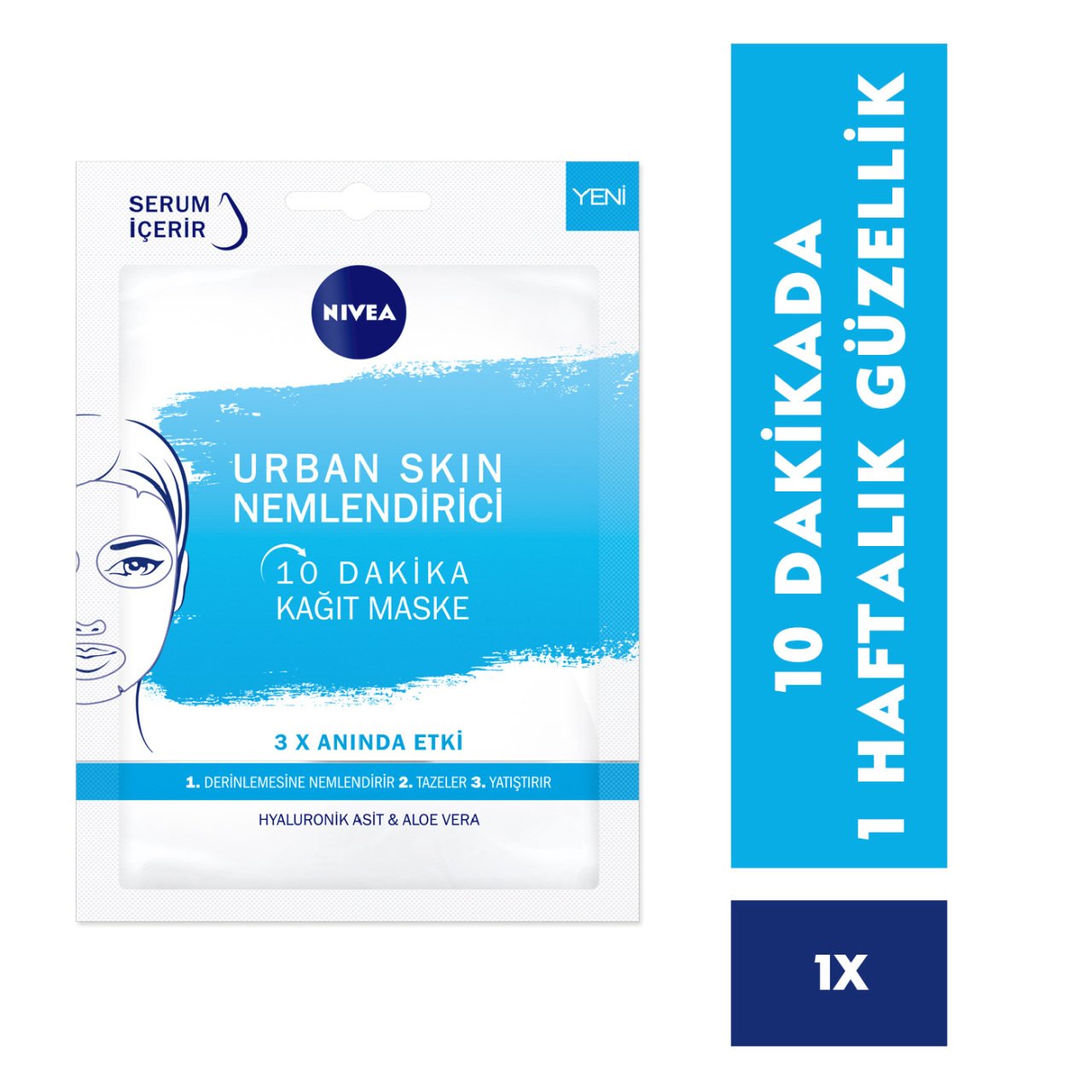 Nivea Urban Skın Nemlendirici Kağıt maske