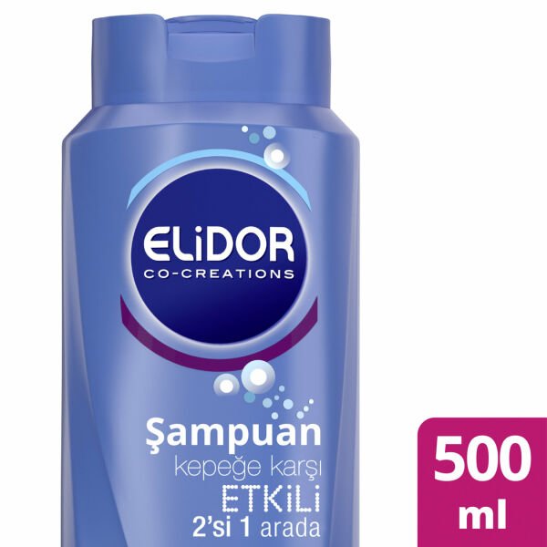 Elidor Kepeğe Karşı Etkili 2si1 Arada Şampuan 500 ml