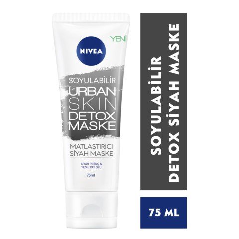 Nivea Soyulabilir Matlaştırıcı Siyah Maske 75 ml