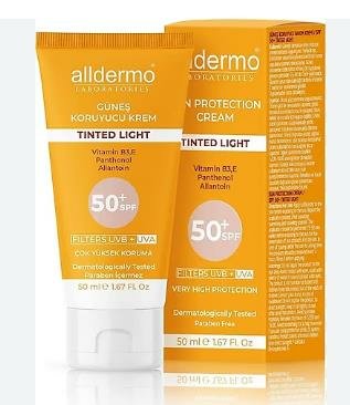 ALLDERMO TINTED LIGHT GÜNEŞ KREMİ 50 ML