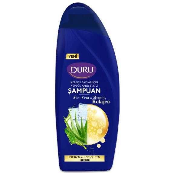 DURU ALEO VERA MENTHOL KOLAJEN ŞAMPUAN 500 ML