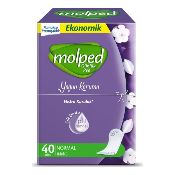 Molped Yoğun Koruma Günlük Ped 40'lı Normal