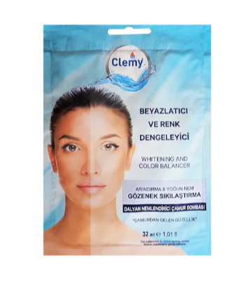 Clemency Beyazlatıcı Ve Renk Düzenleyici Kağıt Maske