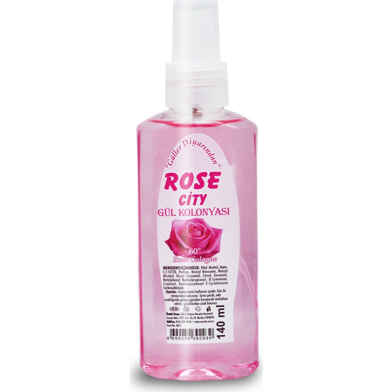 Rose City Spreyli Gül Kolonyası 140 ml