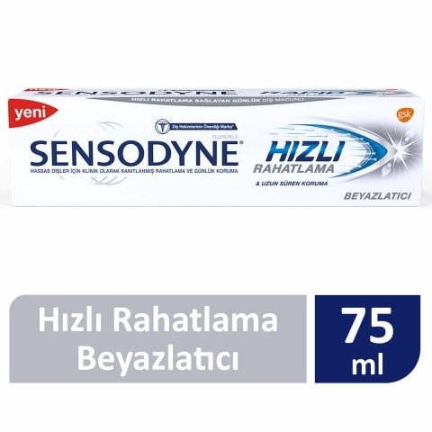 Sensodyne Hızlı Rahatlama Beyazlatıcı Diş Macunu 75 ML