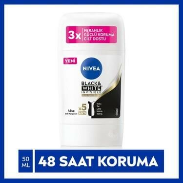 NİVEA BLACK WHİTE INVISIBLE İPEKSİ YUMUŞAKLIK BAYAN STİCK