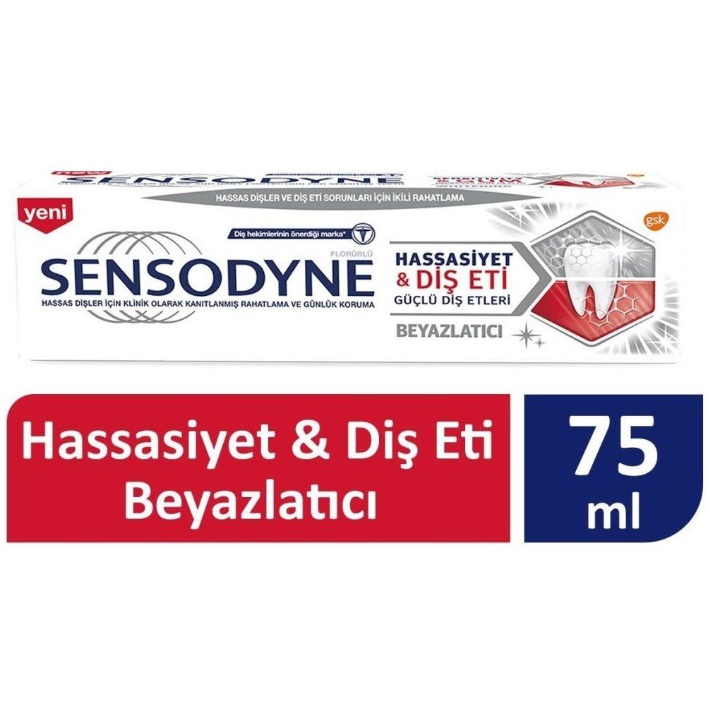 Sensodyne Hassasiyet & Diş Eti Beyazlatıcı Diş Macunu 75 ML