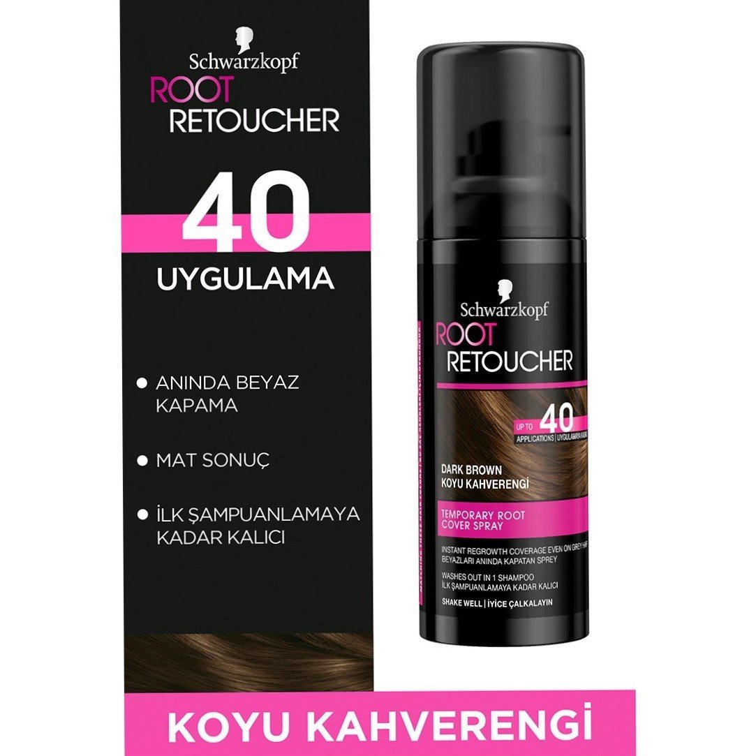 Root Toucher Beyaz Kapatıcı Sprey Boya Kahverengi 120 ml