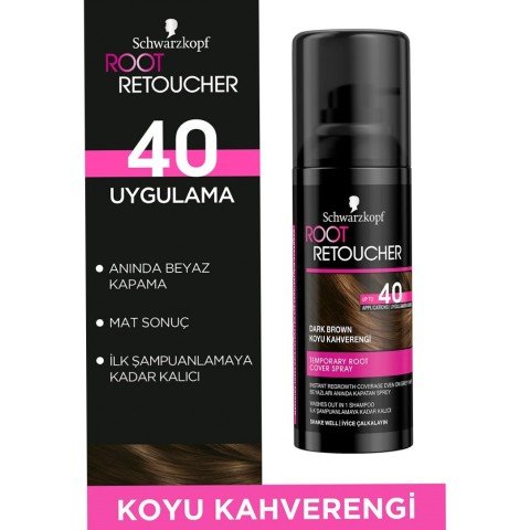 Root Toucher Beyaz Kapatıcı Sprey Boya Kahverengi 120 ml