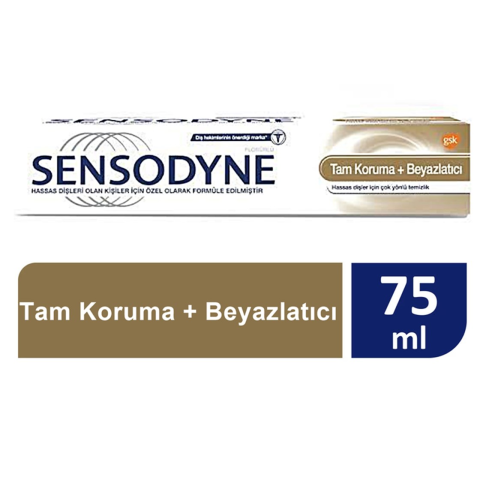 Sensodyne Tam Koruma + Beyazlatıcı Diş Macunu 75 ML