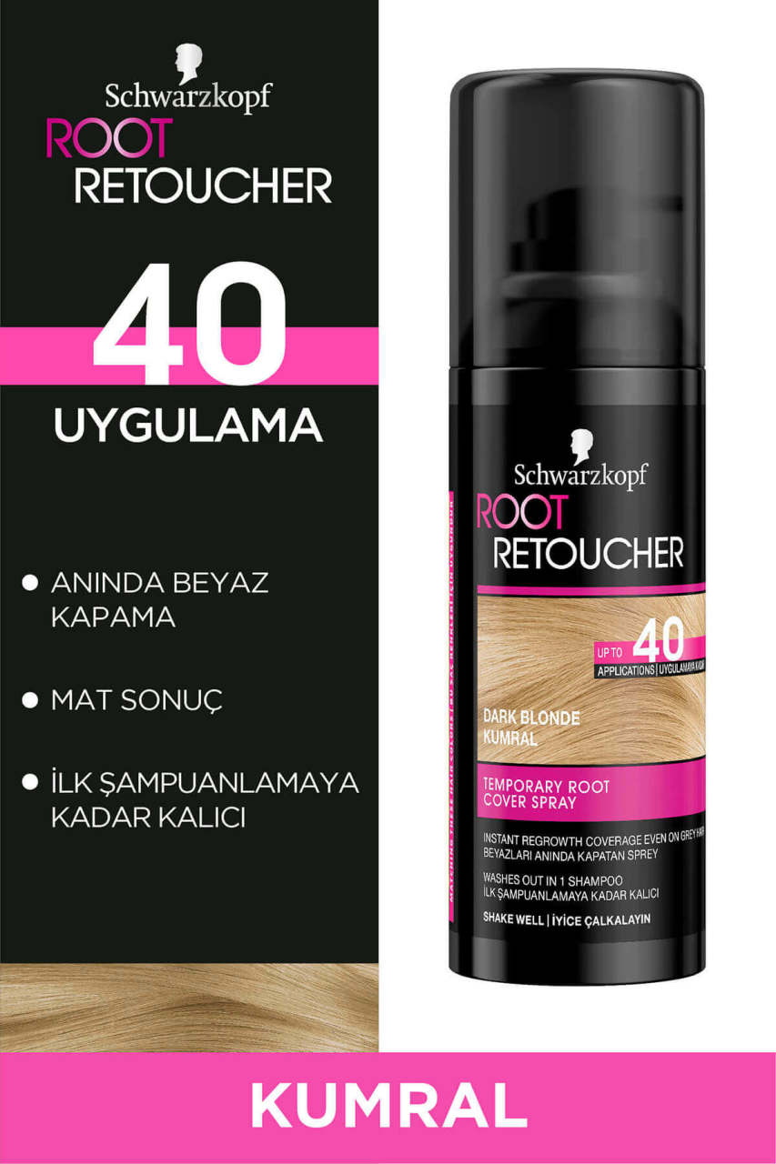 Root Toucher Beyaz Kapatıcı Sprey Boya Kumral 120 ml