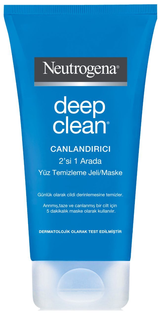 Neutrogena Deep Clean Canlandırıcı 2'si 1 Arada Yüz Temizleme Jeli 150 ML