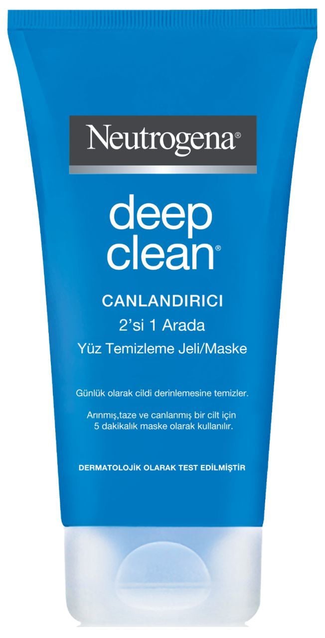Neutrogena Deep Clean Canlandırıcı 2'si 1 Arada Yüz Temizleme Jeli 150 ML