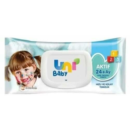 Uni Baby 24 Ay Aktif Islak Mendil 52 Adet