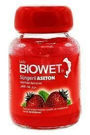 BİOWET ÇİLEK ASETON 75 ML