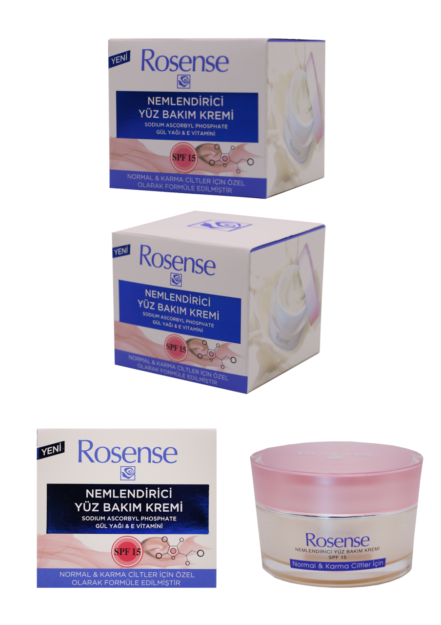 Rosense Yüz Nemlendiricisi 15 SPF Normal  50 ml