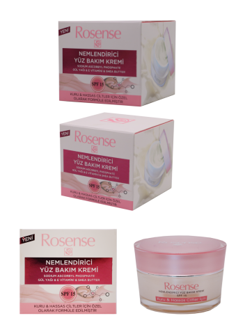 Rosense Yüz Nemlendiricisi 15 SPF Kuru 50 ml
