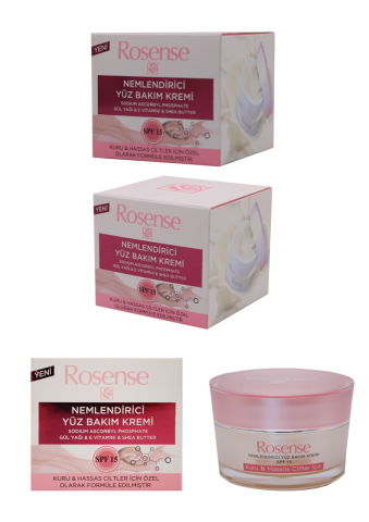 Rosense Yüz Nemlendiricisi 15 SPF Kuru 50 ml