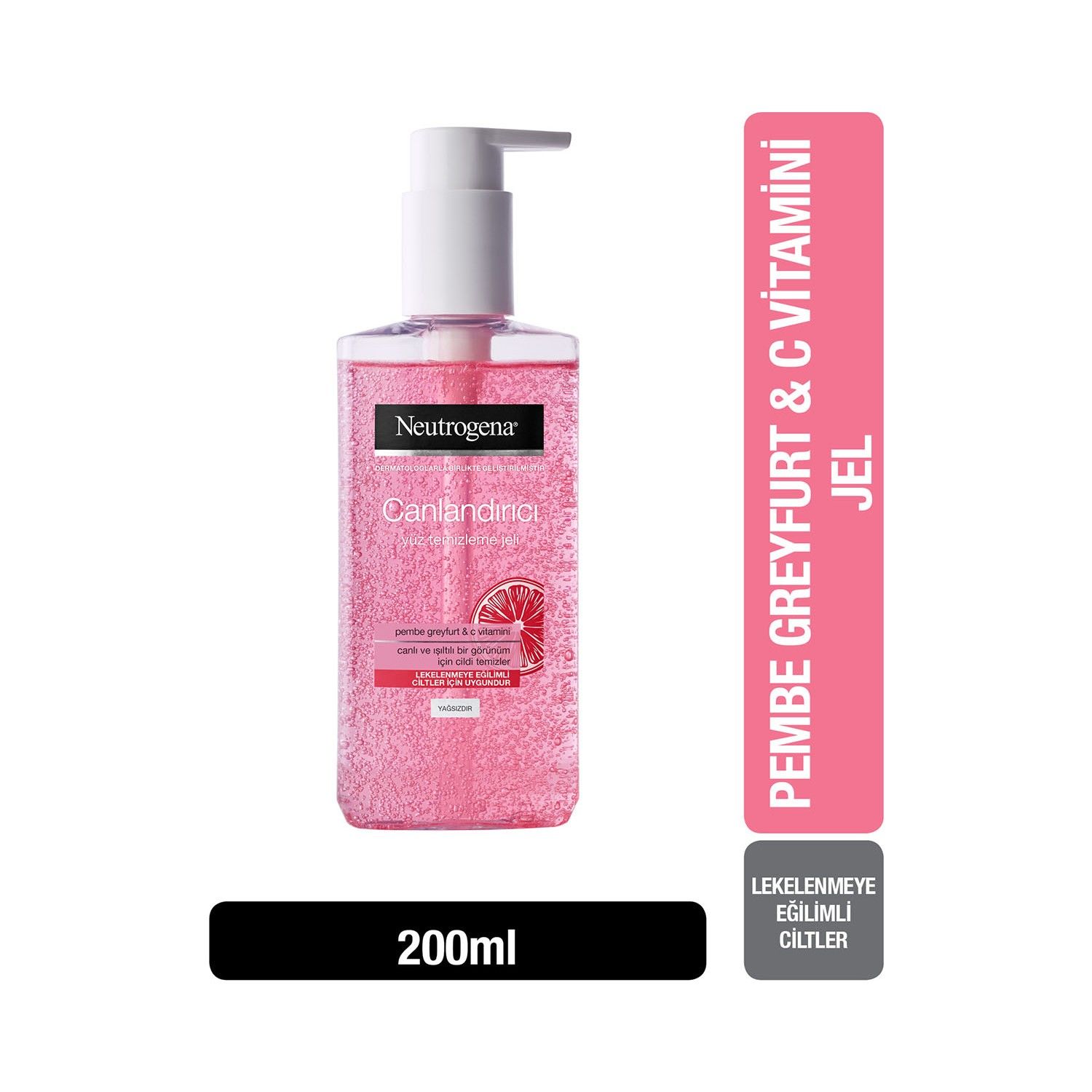 Neutrogena Pembe Greyfurt Temizleme Jeli 200 ML