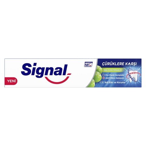 Signal Çürüklere Karşı Yeşil Elma Ferahlığı 100 ml Diş Macunu