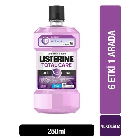 Lısterıne Total Care 6 Etki 1 Arada Hafif  Nane Aromalı Ağız Bakım Suyu 250 ML