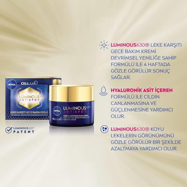NİVEA CELLULAR LEKE KARŞUTI GECE BAKIM KREMİ