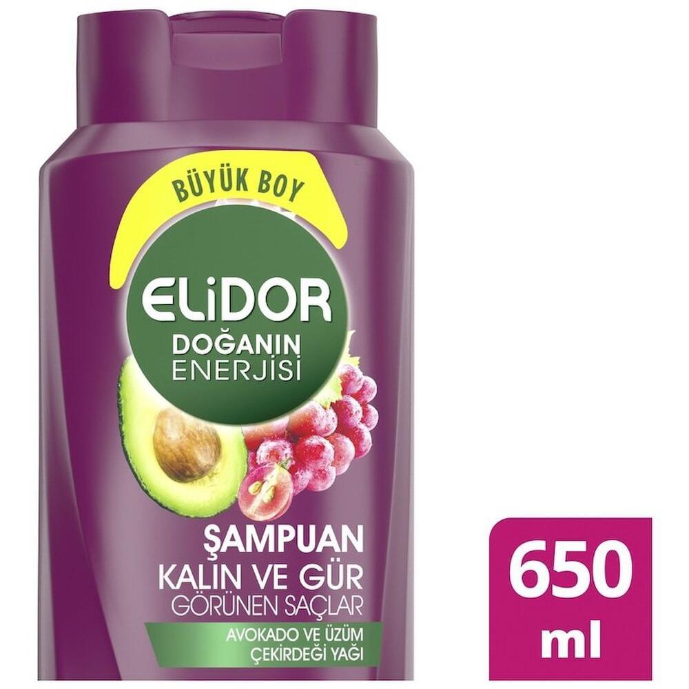 Elidor Doğanın Enerjisi Kalın ve Gür Görünen Saçlar için Şampuan 650 ml