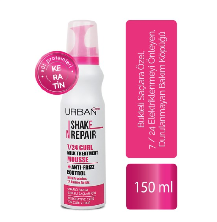 Urban Shake Repaır Saç Köpüğü Bukleli Saçlar için 150 ml