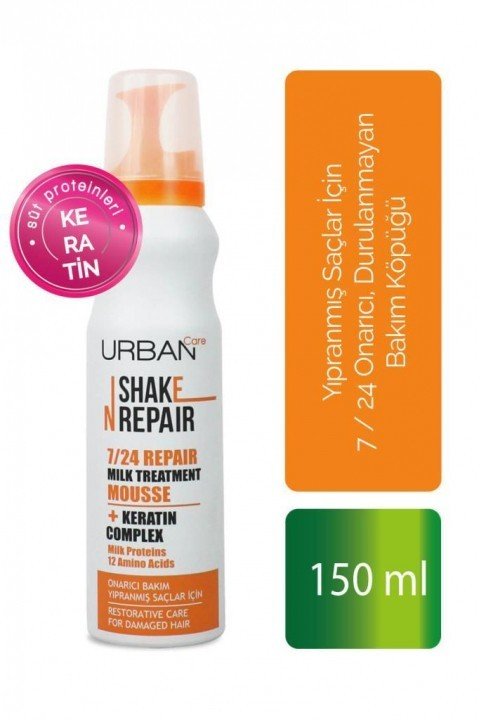 Urban Shake Repaır Saç Köpüğü Yıpranmış Saçlar için 150 ml