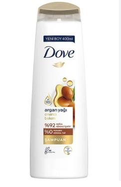 DOVE ARGAN YAĞI ONARICI ŞAMPUAN 400  ML