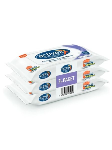 Activex 3'lü Hassas Islak Mendil