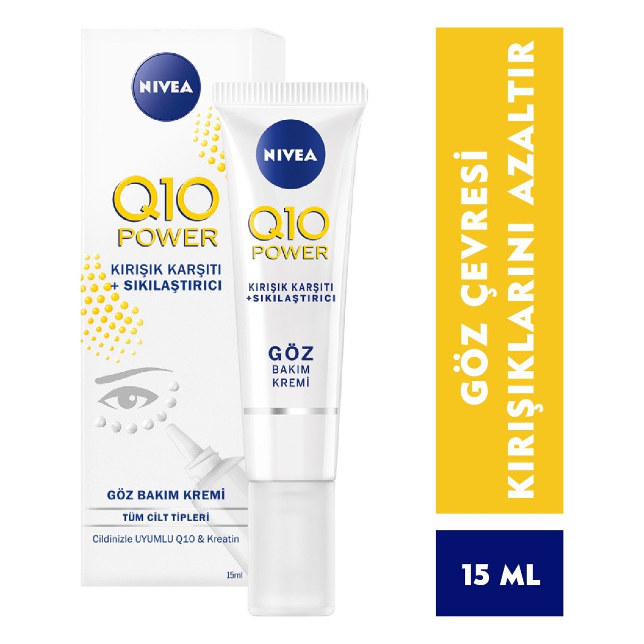 Nivea Q10 Power Kırışık Karşıtı Göz Bakım Kremi 15 ML